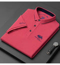 Polo Masculina Casual com Bordado